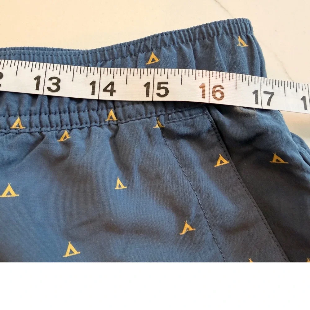 The North Face Mens Blue FlashDry Tent Print Hiking Shorts Large 8